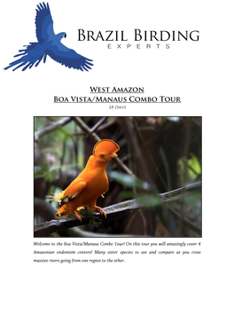 Boa Vista and Manaus Combo Tour