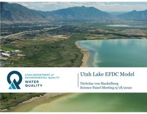 Utah Lake EFDC Model