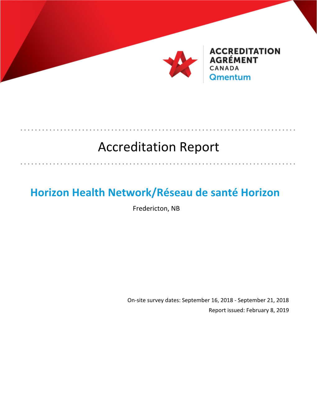 2018 Accreditation Report