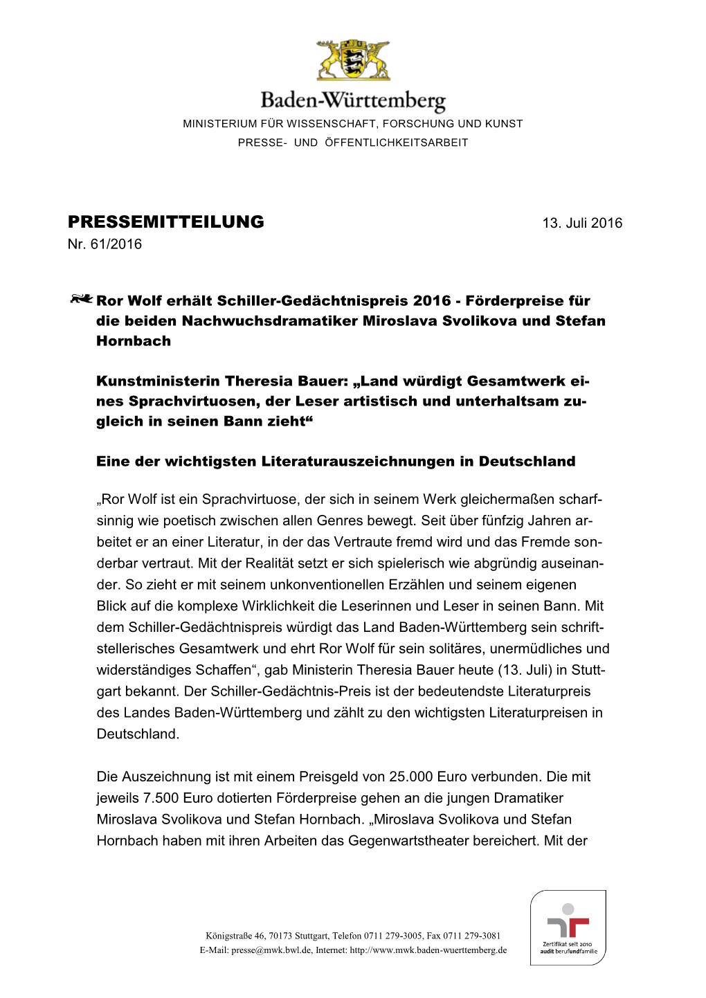 Pressemitteilung 13