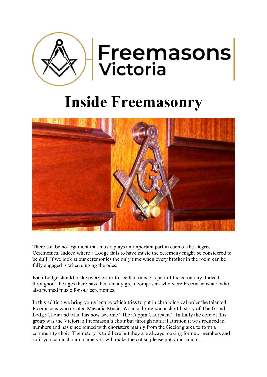 Inside Freemasonry