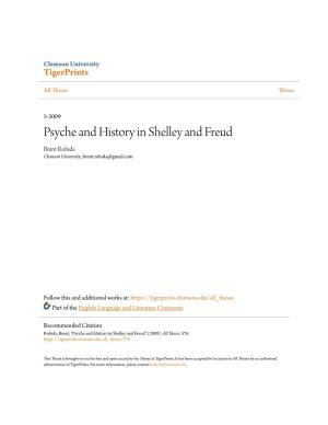 Psyche and History in Shelley and Freud Brent Robida Clemson University, Brent.Robida@Gmail.Com