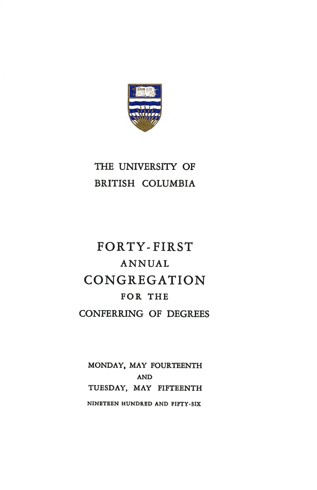 First Congregation