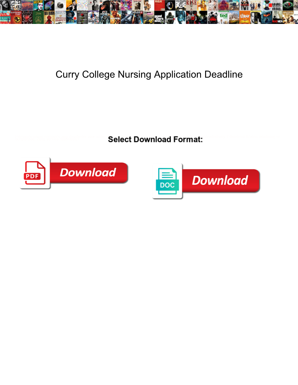 Curry College Nursing Application Deadline