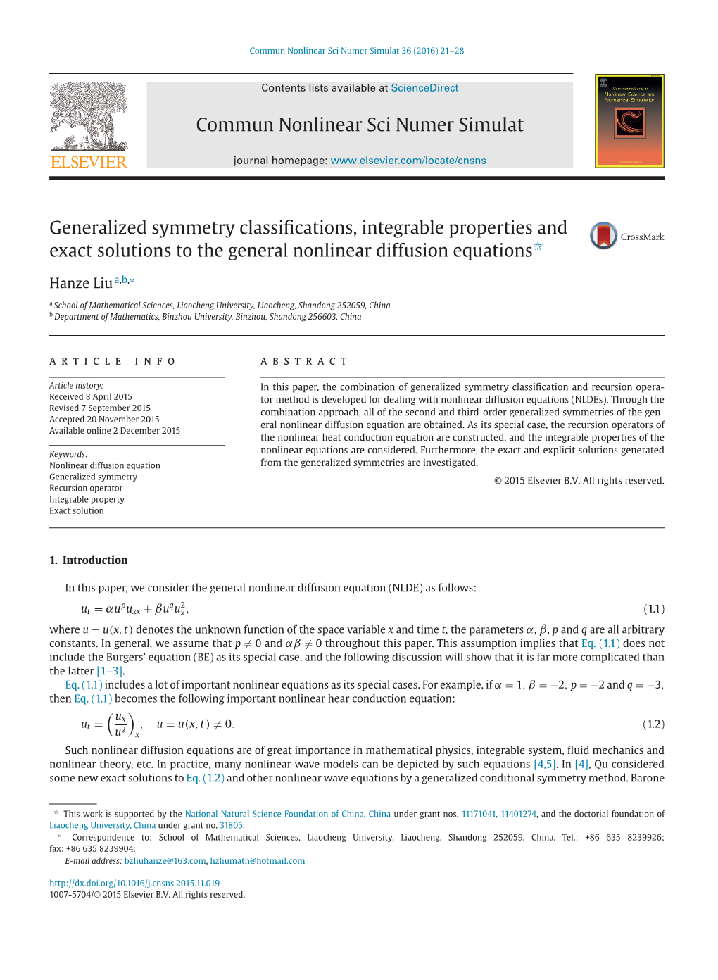 Generalized Symmetry Classifications, Integrable Properties and Exact Solutions to the General Nonlinear Diffusion Equations