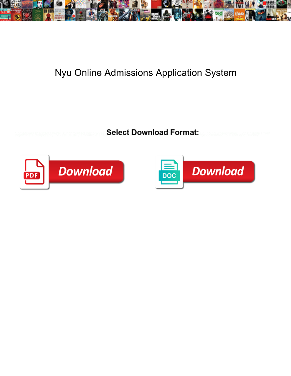 Nyu Online Admissions Application System