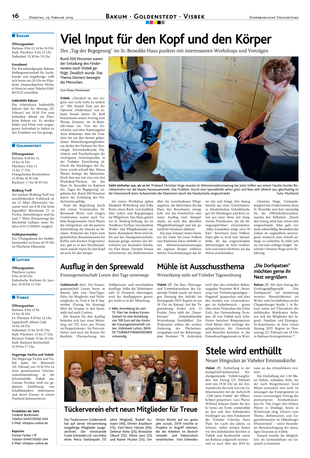 Oldenburgische Volkszeitung Epaper