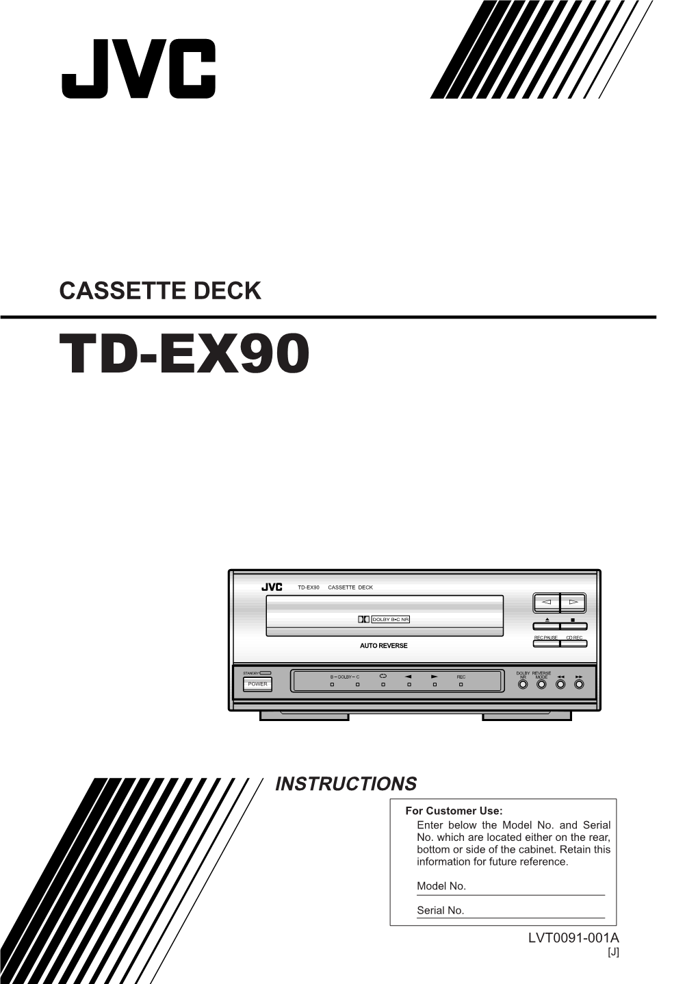 Cassette Deck Td-Ex90