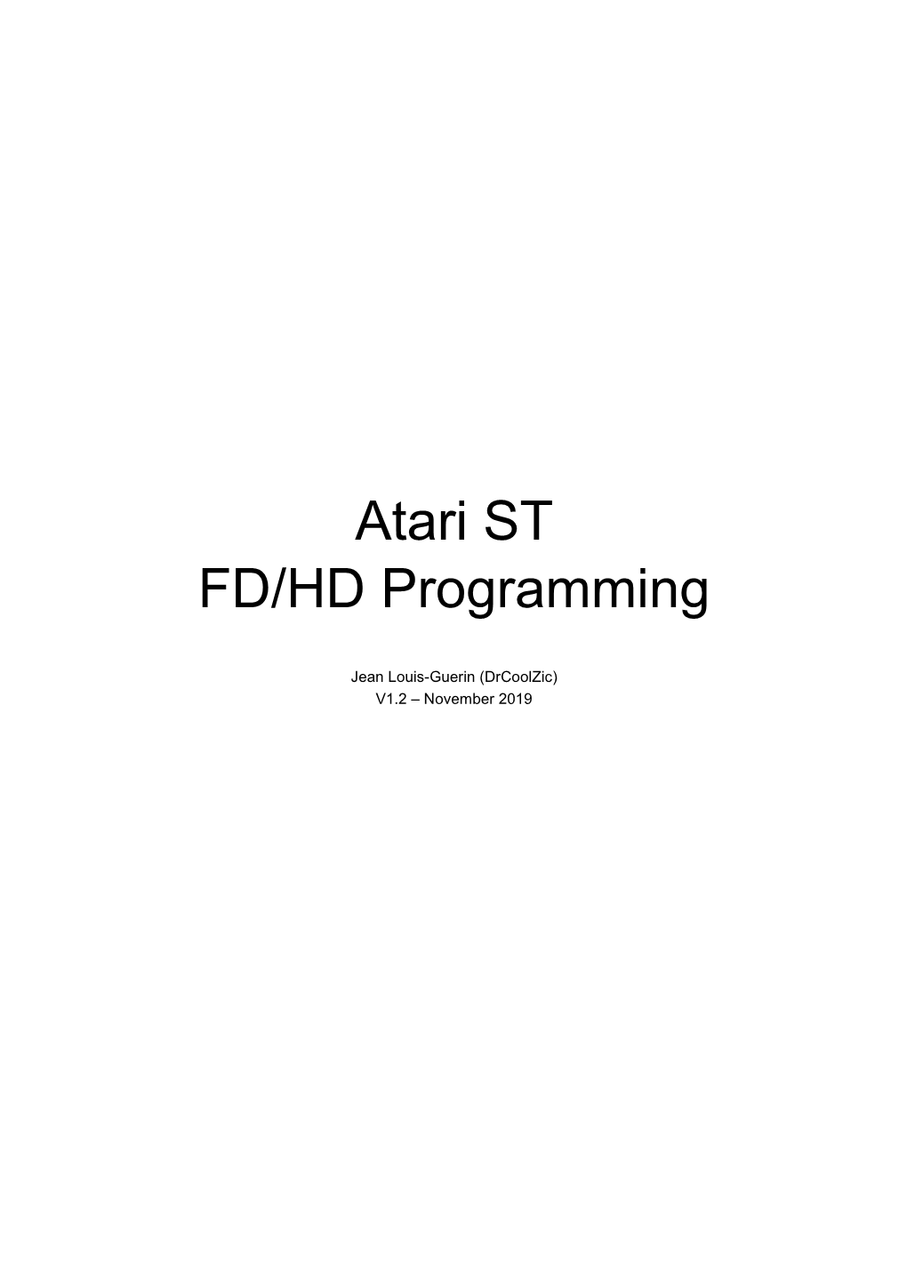 Atari ST FD / HD Programming