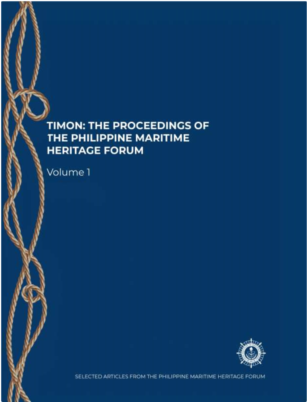 Timon the Proceedings of the Philippine Maritime Heritage Forum