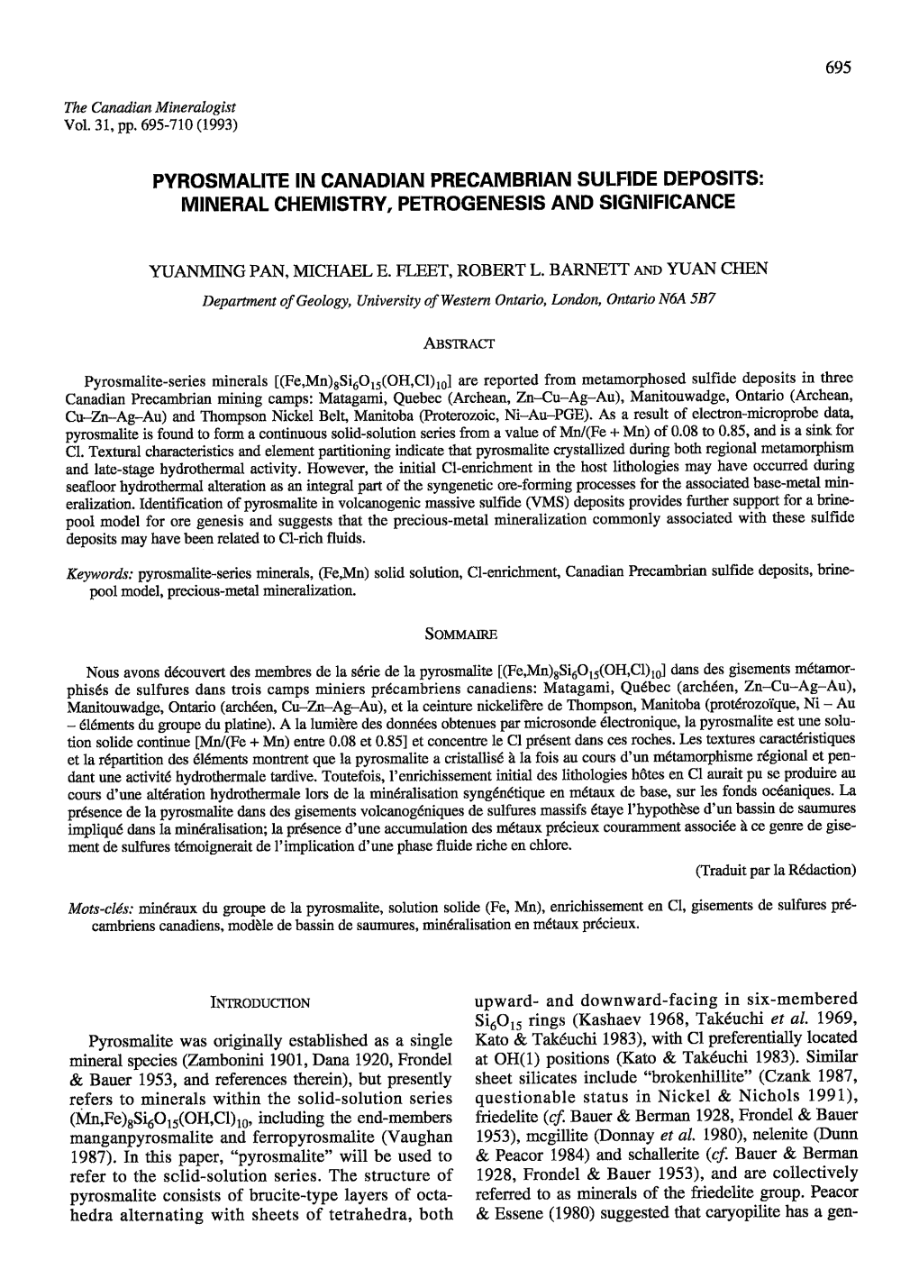 Mineral Chemistry, Petrogenesis And