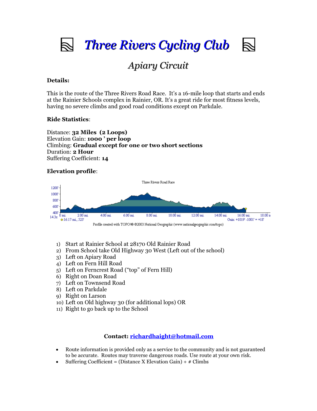 Three Rivers Cycling Club