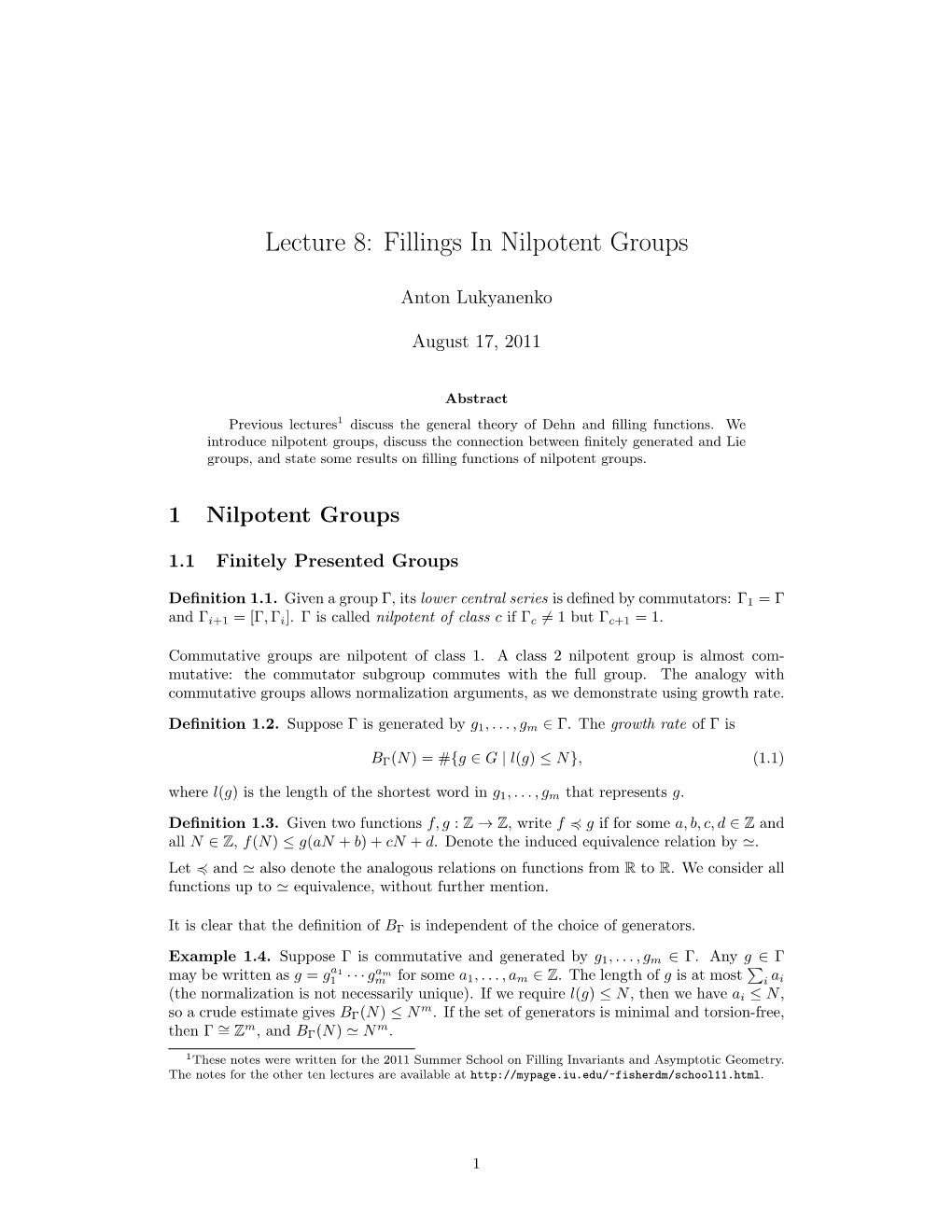 Fillings in Nilpotent Groups