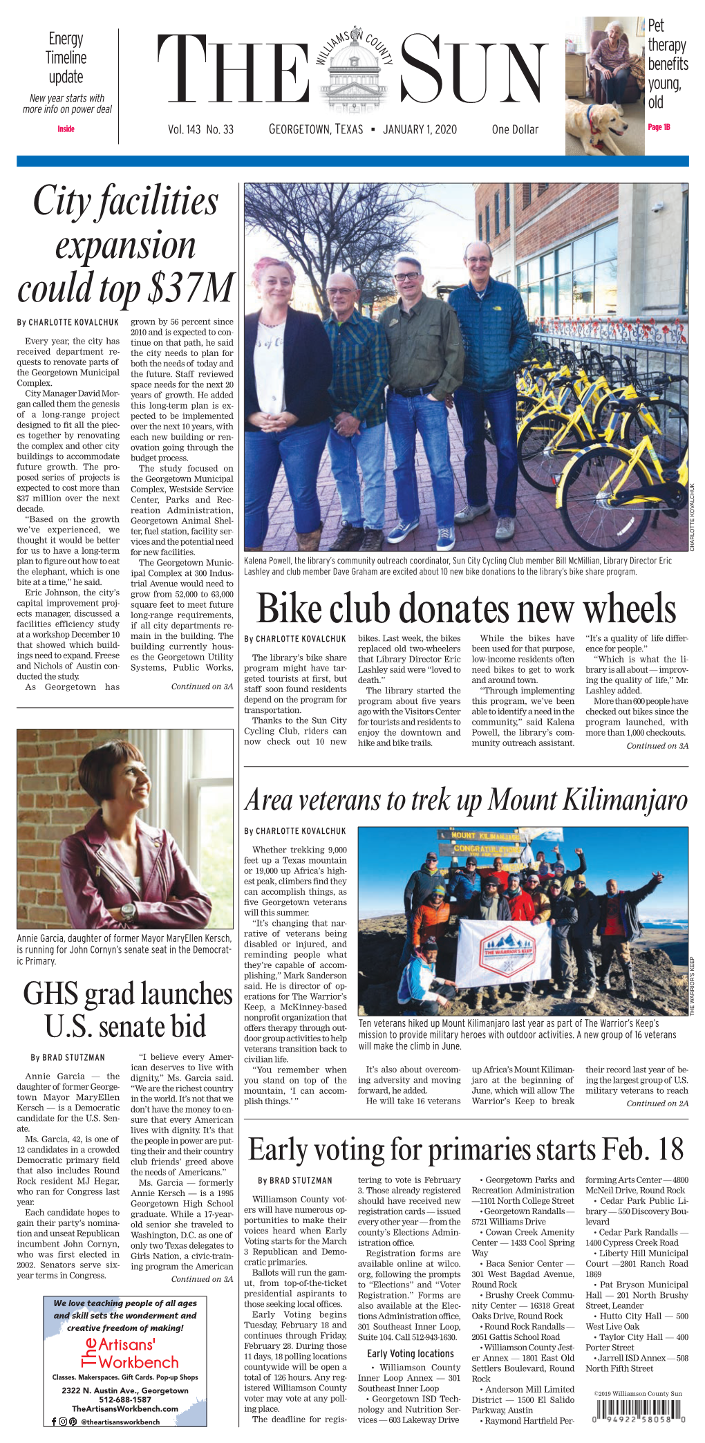 City Facilities Expansion Could Top $37M Bike Club Donates New Wheels