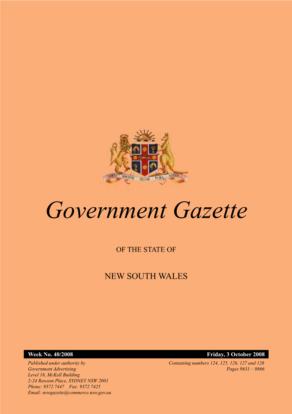 Government Gazette