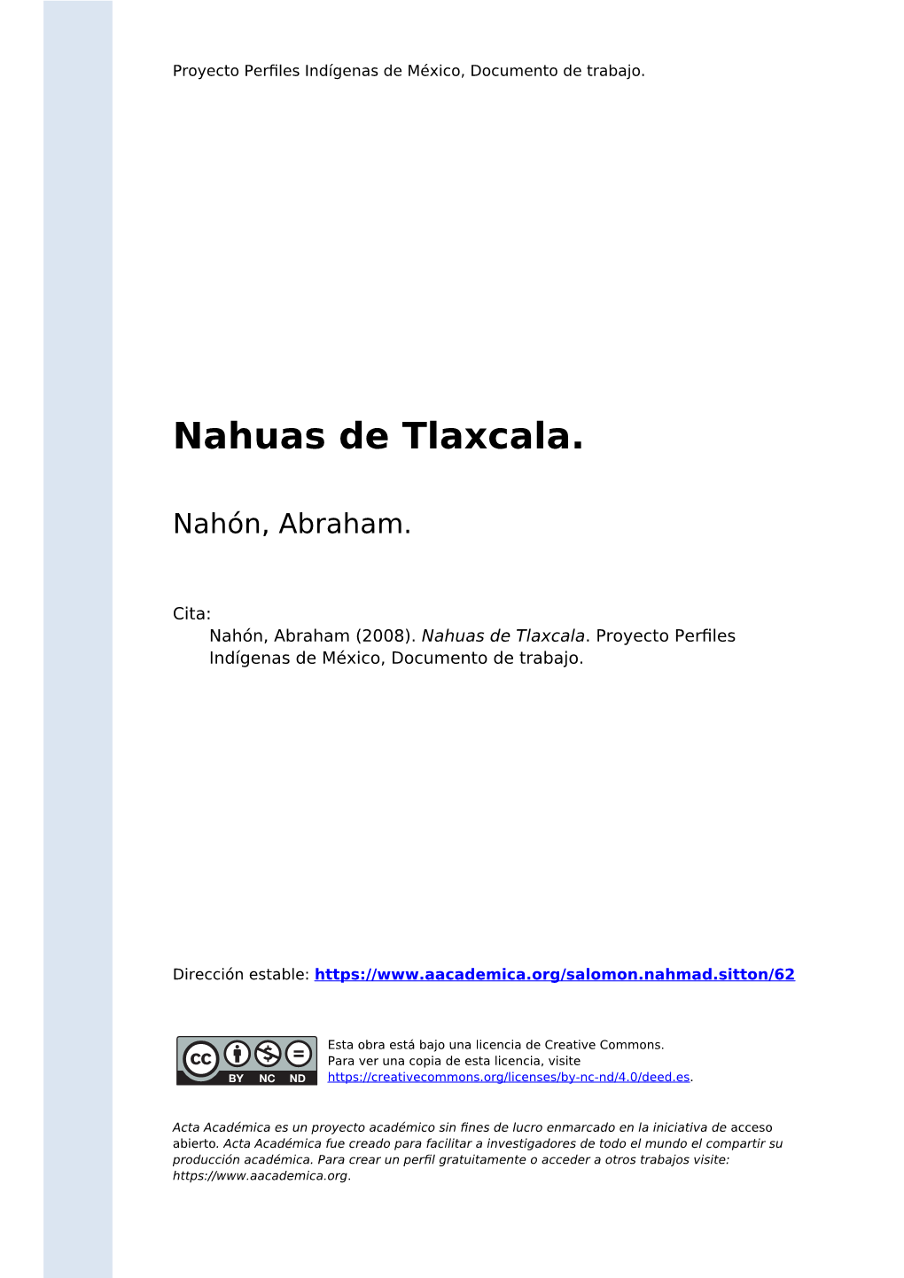 Nahuas De Tlaxcala