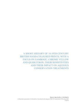 A Short History of 18-19Th Century