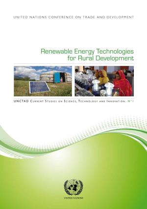 Renewable Energy Technologies for Rural Development