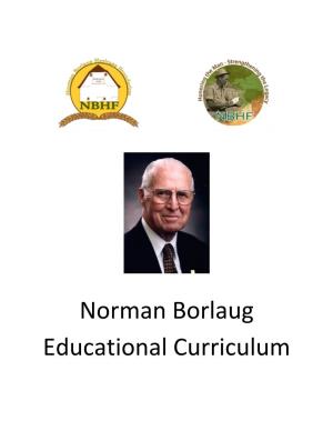 Norman Borlaug Educational Curriculum