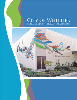 City of Whittier Article XI - Fiscal Administration 1970