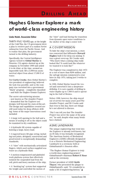 Hughes Glomar Explorer a Mark of World-Class Engineering History
