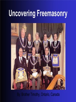 Uncovering Freemasonry