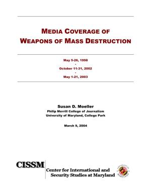 Media Coverage of Weapons of Mass Destruction