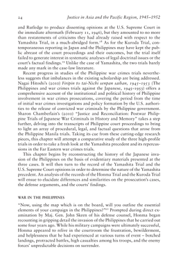 Justice in Asia and the Pacific Region, 1945–1952 and Rutledge