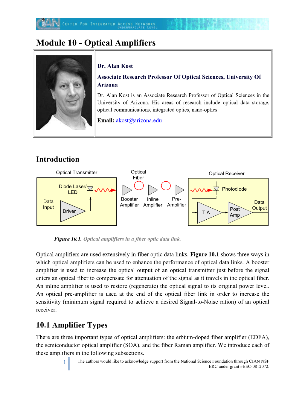 Optical Amplifiers