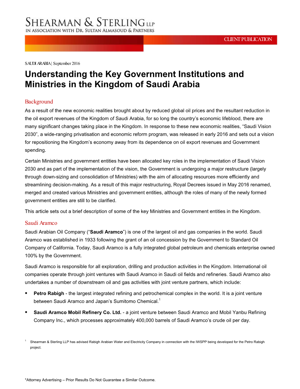 Understanding the Key Government Institutions and Ministries in the Kingdom of Saudi Arabia