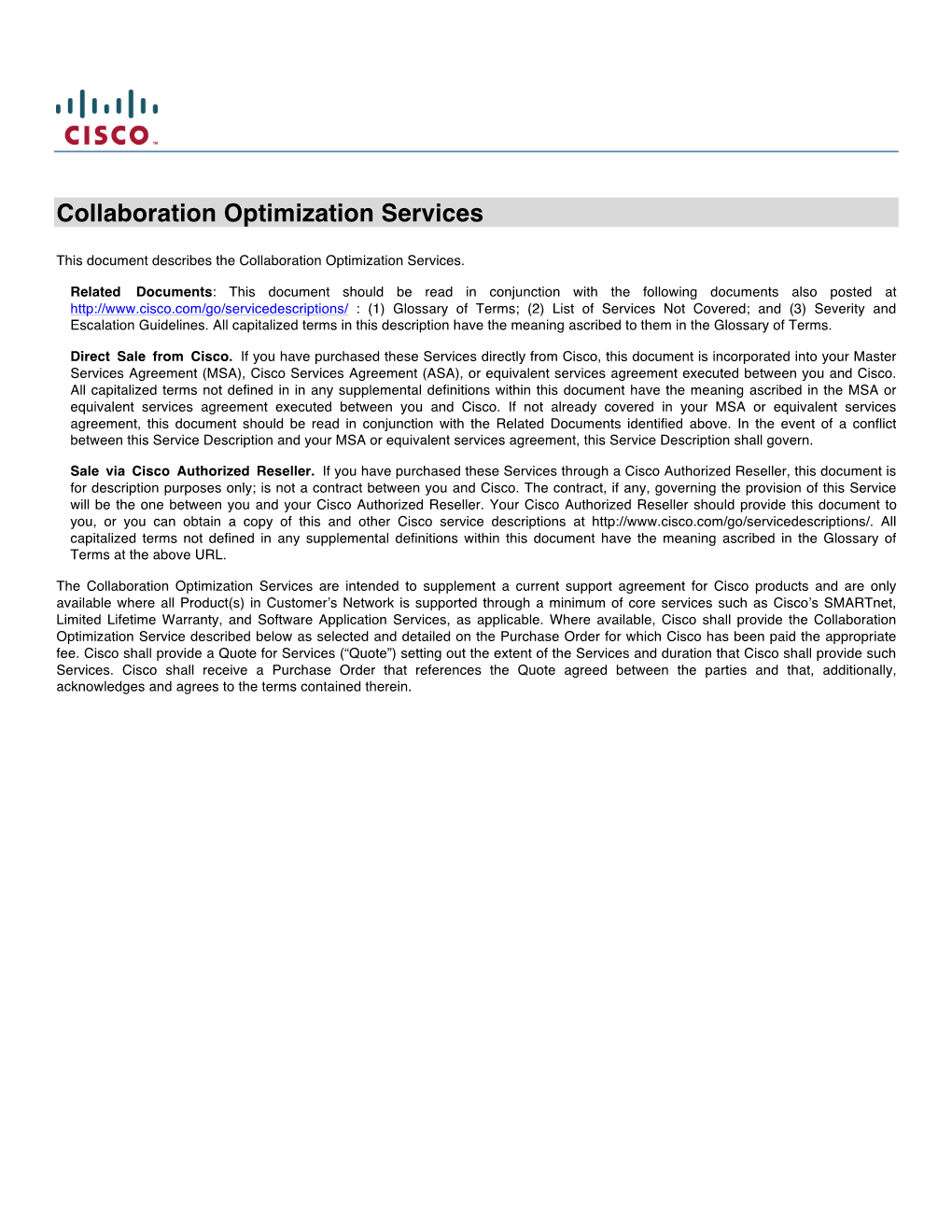 Collaboration Optimization Services