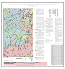 Bedrock Geologic Map of the Moscow West Quadrangle, Latah County