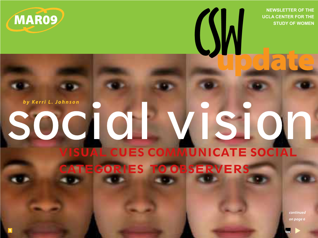 Visual Cues Communicate Social Categories to Observers