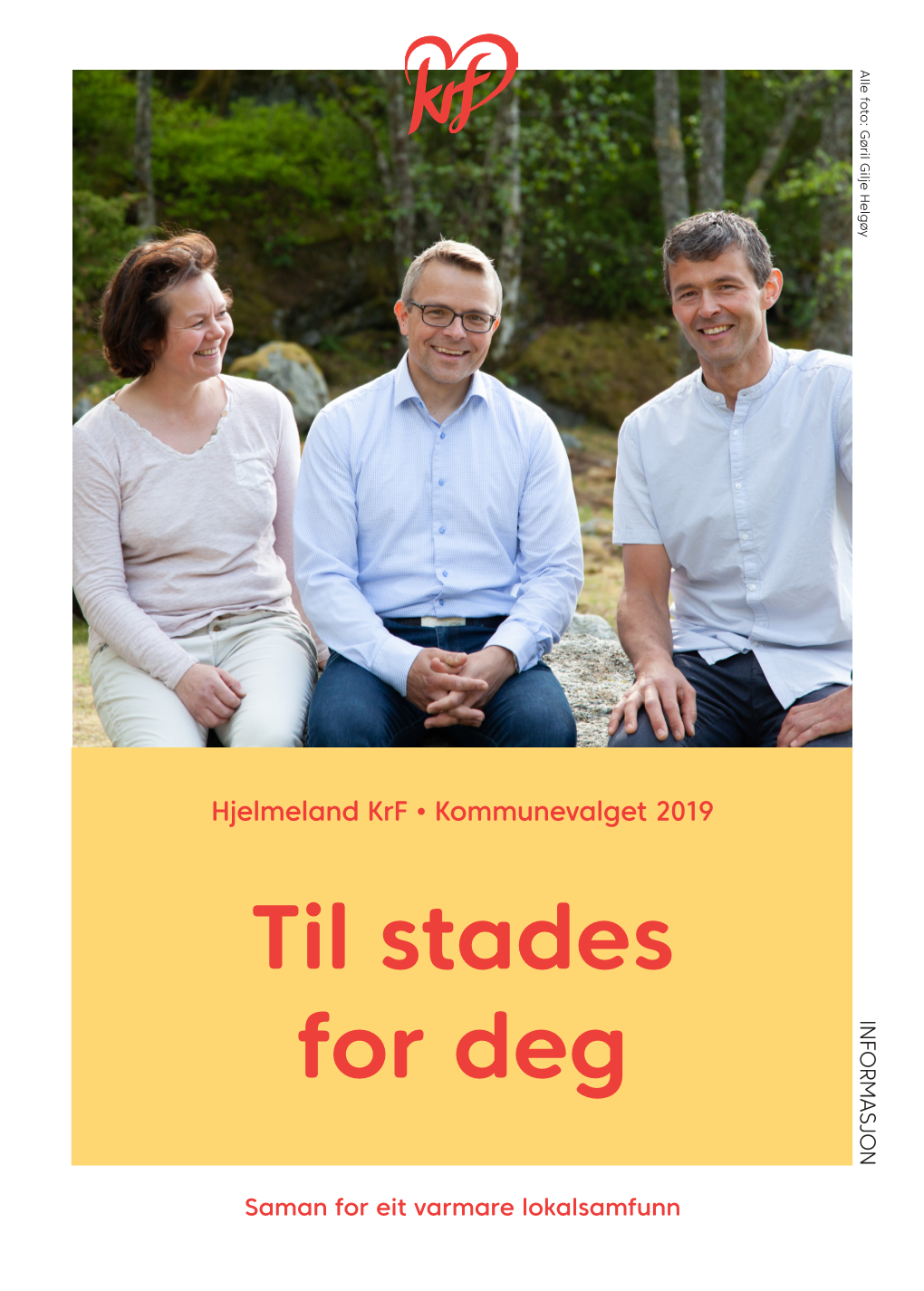 Til Stades for Deg INFORMASJON