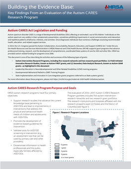 Key Findings from an Evaluation of the Autism CARES Research Program