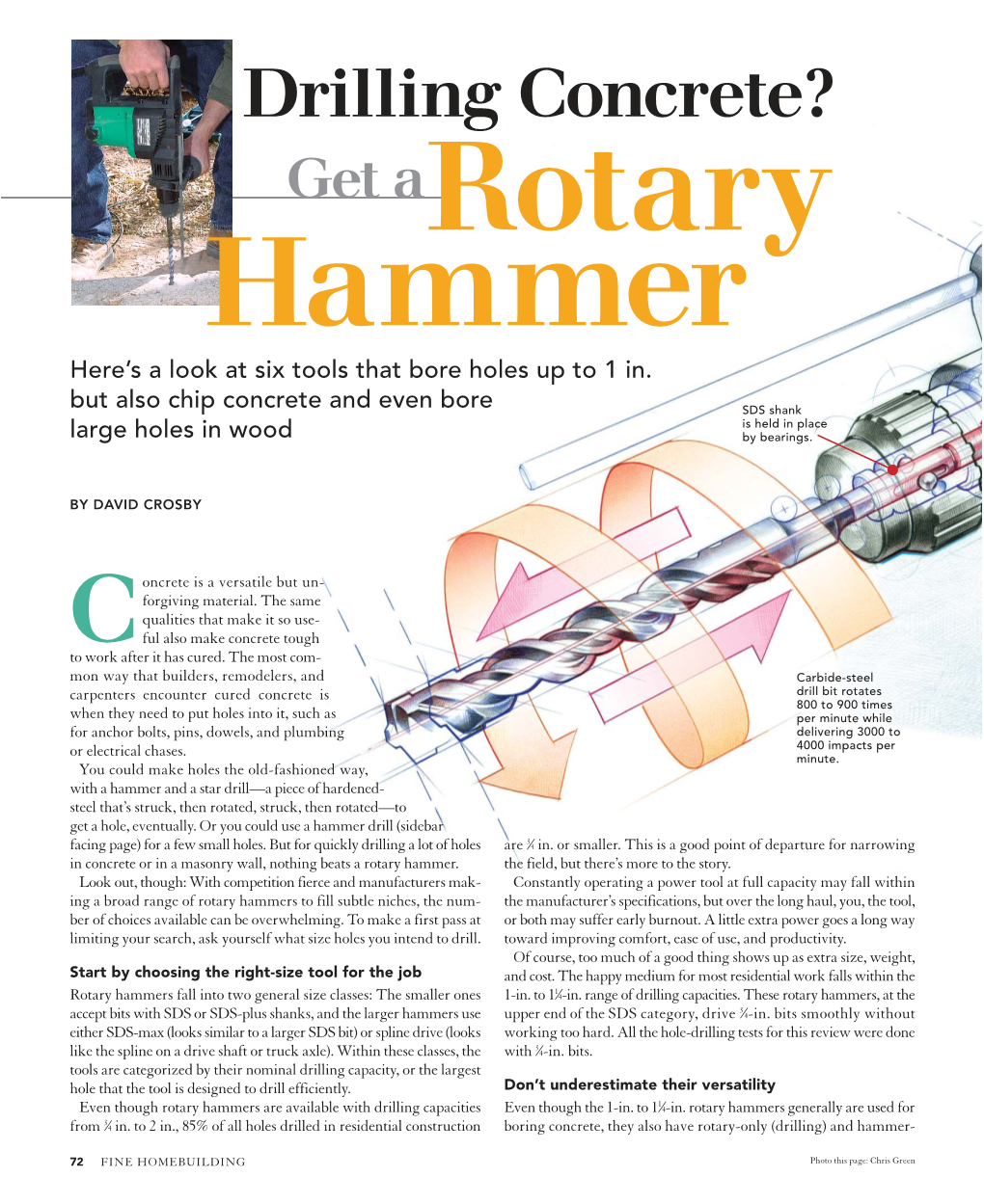 Drilling Concrete? Get a Rotary Hammer