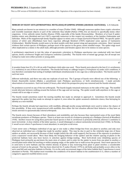 PECKHAMIA 59.1, 5 September 2008 ISSN 1944-8120 This Is a PDF Version of PECKHAMIA 2(4): 46-49, December 1984