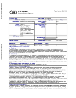 World Bank Document