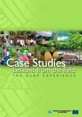 Case Studies Lessons from the Field the DSAP EXPERIENCE