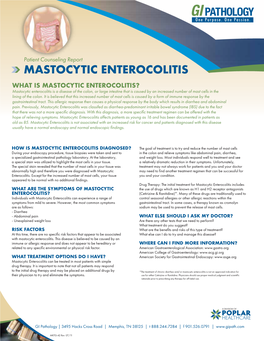 Mastocytic Enterocolitis