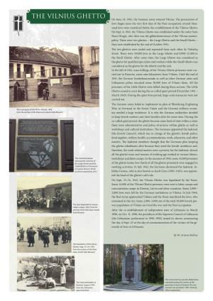 The Vilnius Ghetto on June 24, 1941, the German Army Entered Vilnius