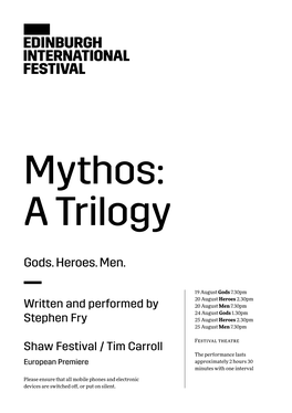 Mythos: a Trilogy