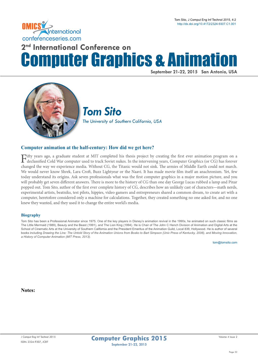 Computer Graphics & Animation