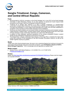 Sangha Trinational, Congo, Cameroon, and Central African Republic