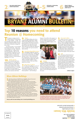 BRYANT Alumni Bulletin Vol