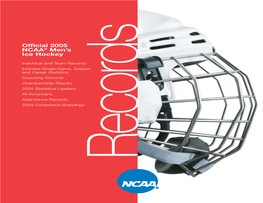 2005 NCAA Men's Ice Hockey Records Book