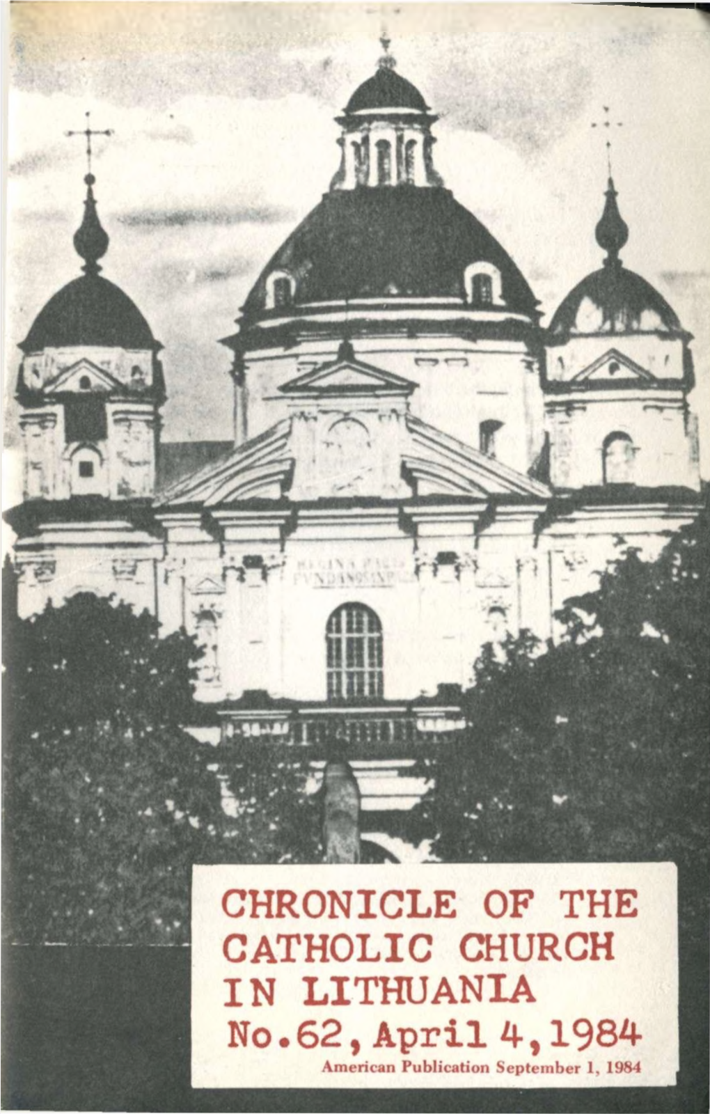 Chronicle of the Catholic Church in Lithuania No. 62