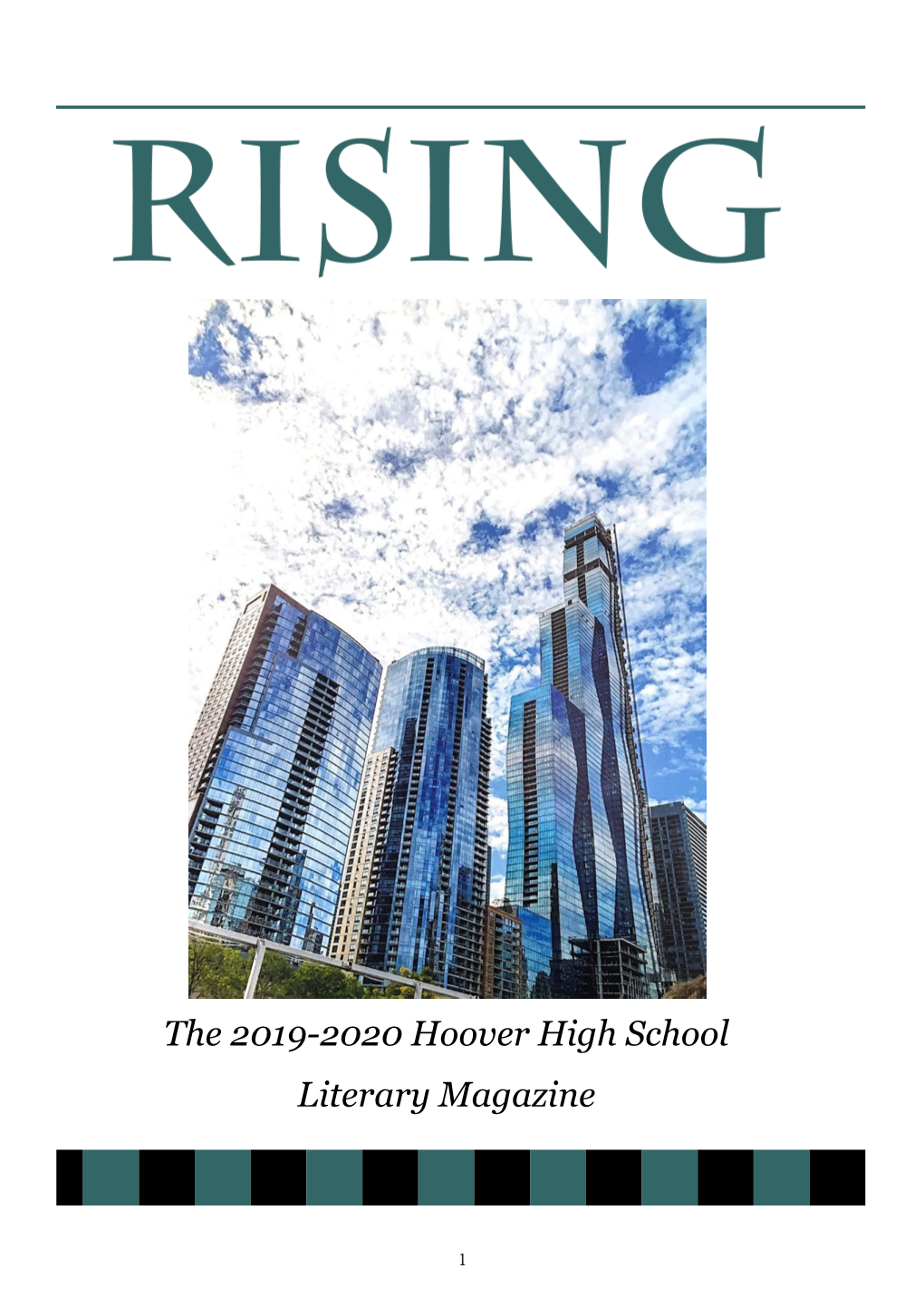 The 2019-2020 Hoover High School Literary Magazine