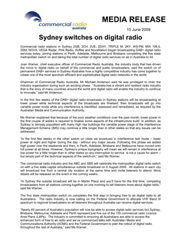 Digital Radio Switch on Sydneyjune15