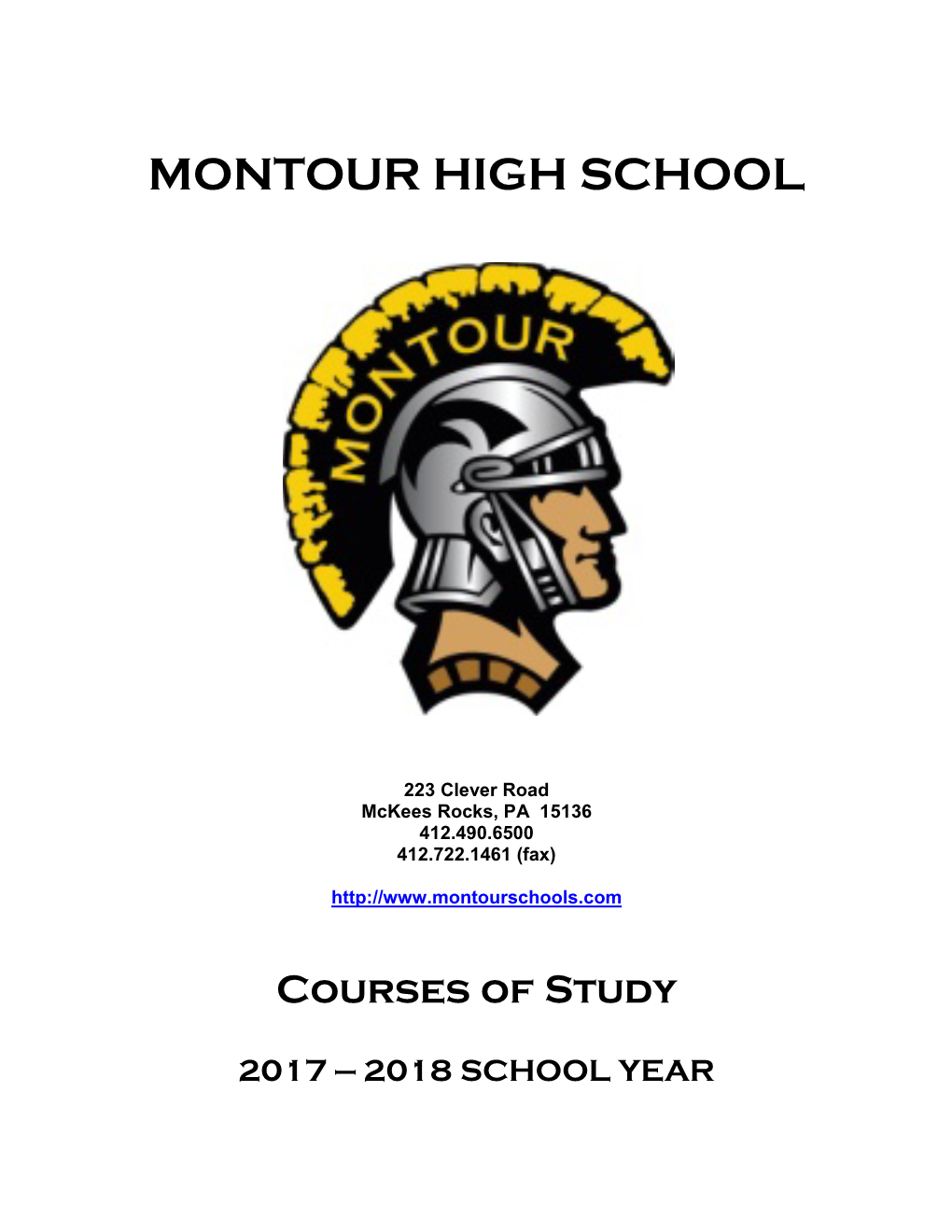 17-18 MHS Courses of Study.Pdf